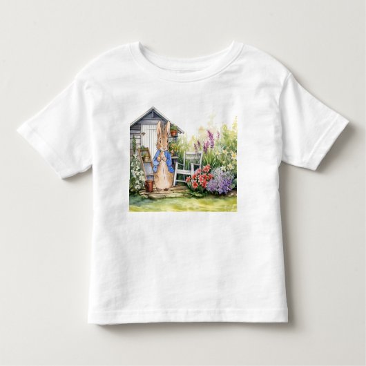 Peter the Rabbit Garden Shed Kleinkind T-shirt (Vorderseite)