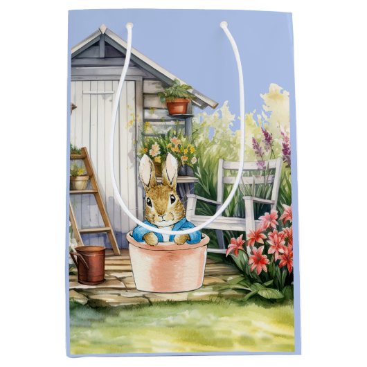 Peter the Rabbit Garden Shed Mittlere Geschenktüte (Vorderseite)