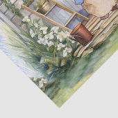 Peter the Rabbit Garden Shed Seidenpapier (Detail)