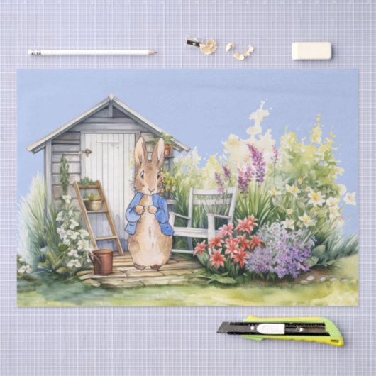 Peter the Rabbit Garden Shed Seidenpapier (Handwerk)