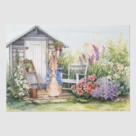 Peter the Rabbit Garden Shed Seidenpapier