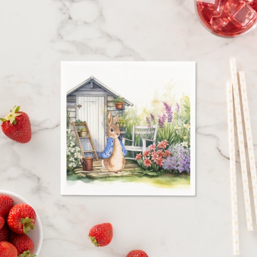 Peter the Rabbit Garden Shed Serviette (Beispiel)