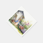 Peter the Rabbit Garden Shed Serviette (Ecke)