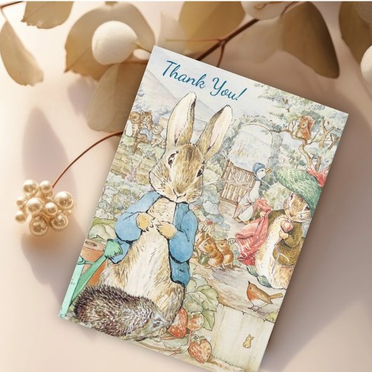 Peter the Rabbit Garden Storybook Geburtstag Dankeskarte