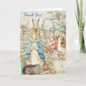 Peter the Rabbit Garden Storybook Geburtstag Dankeskarte (Vorderseite)