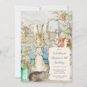 Peter the Rabbit Garden Storybook Geburtstag Einladung (Vorderseite)
