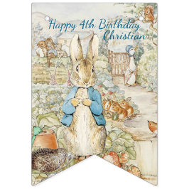 Peter the Rabbit Garden Storybook Geburtstag Wimpelkette