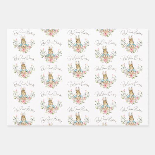 Peter the Rabbit Geschenkpapier Set (Vorderseite)