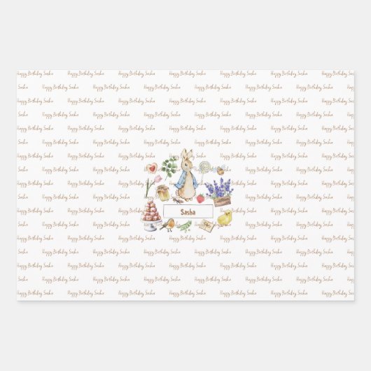 Peter the Rabbit Geschenkpapier Set (Vorderseite 2)