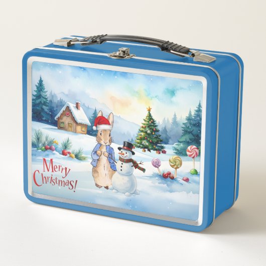 Peter the rabbit Ginger bread house Metall Brotdose (Vorderseite)