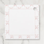 Peter the Rabbit Girl Clothesline Baby Shower Geschenkanhänger (Rückseite)