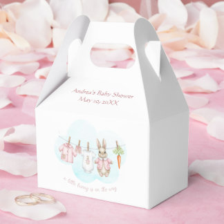 Peter the Rabbit Girl Clothesline Baby Shower   Geschenkschachtel