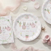 Peter the Rabbit Girl Clothesline Baby Shower  Pappteller