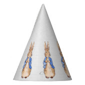 Peter the Rabbit Gray Linen Hintergrund Partyhütchen (Links)