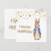 Peter the Rabbit Happy Birthday (Vorne/Hinten)