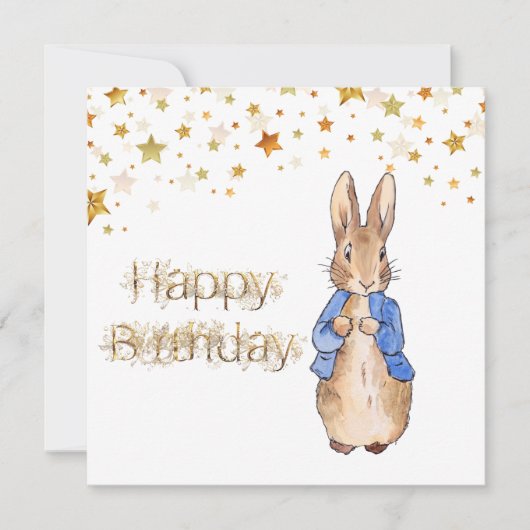 Peter the Rabbit Happy Birthday (Vorderseite)