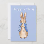 Peter the Rabbit Happy Birthday Einladung (Vorderseite)