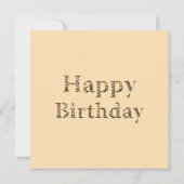 Peter the Rabbit Happy Birthday Karte (Rückseite)
