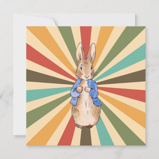 Peter the Rabbit Happy Birthday Karte (Vorderseite)