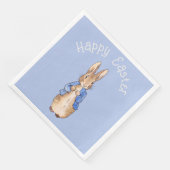 Peter the rabbit Happy Easter greeting Serviette (Ecke)