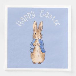 Peter the rabbit Happy Easter greeting Serviette
