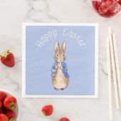 Peter the rabbit Happy Easter greeting Serviette (Beispiel)
