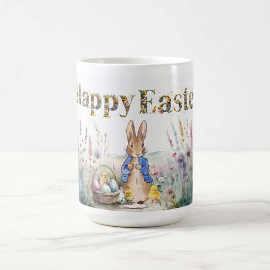 Peter the Rabbit Happy Oaster and Baby Chicks Kaffeetasse (Mittel)