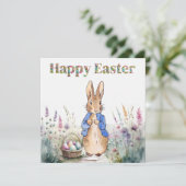 Peter the Rabbit Happy Oaster Dankeskarte (Stehend Vorderseite)