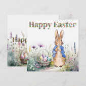 Peter the Rabbit Happy Oaster Dankeskarte (Vorne/Hinten)