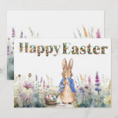 Peter the Rabbit Happy Oaster Feiertagskarte (Vorne/Hinten)