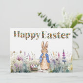 Peter the Rabbit Happy Oaster Feiertagskarte (Stehend Vorderseite)
