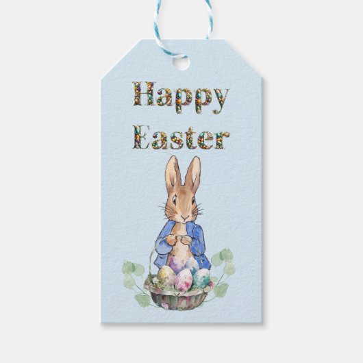 Peter the Rabbit Happy Oaster Geschenkanhänger (Vorderseite)