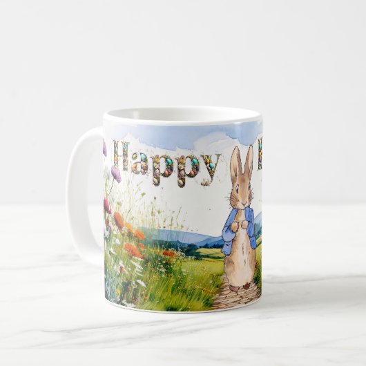 Peter the Rabbit Happy Oaster Kaffeetasse (Vorderseite Links)