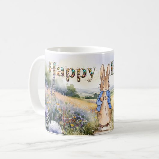 Peter the Rabbit Happy Oaster Kaffeetasse (Vorderseite Links)