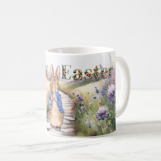 Peter the Rabbit Happy Oaster Kaffeetasse (VorderseiteRechts)