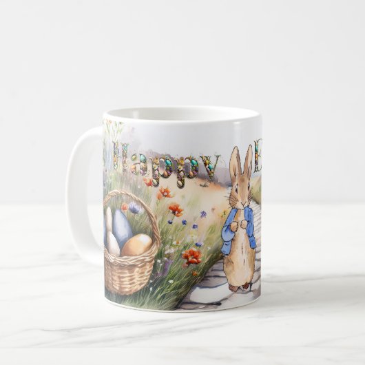 Peter the Rabbit Happy Oaster Kaffeetasse (Vorderseite Links)