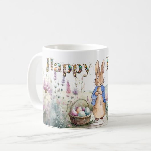 Peter the Rabbit Happy Oaster Kaffeetasse (Vorderseite Links)