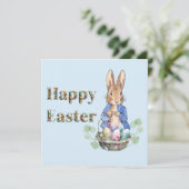 Peter the Rabbit Happy Oaster Karte (Stehend Vorderseite)