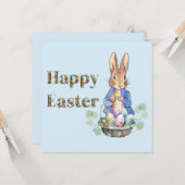 Peter the Rabbit Happy Oaster Karte (Vorderseite/Rückseite Beispiel)