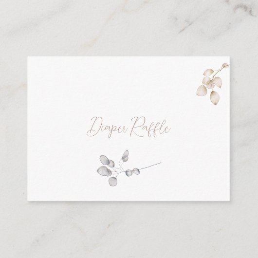 Peter the Rabbit Herbst Herbst Winter Baby Dusche Begleitkarte (Rückseite)