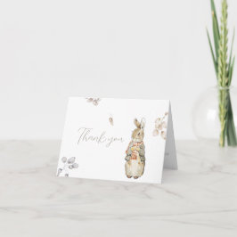 Peter the Rabbit Herbst Herbst Winter Baby Dusche Dankeskarte