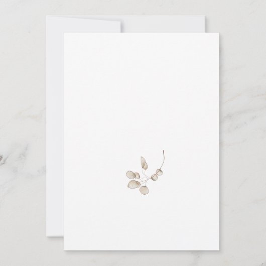 Peter the Rabbit Herbst Herbst Winter Baby Dusche Einladung (Rückseite)