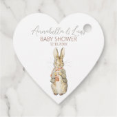 Peter the Rabbit Herbst Herbst Winter Baby Dusche Geschenkanhänger (Rückseite)
