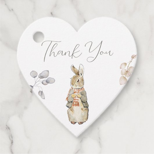 Peter the Rabbit Herbst Herbst Winter Baby Dusche Geschenkanhänger (Vorderseite)