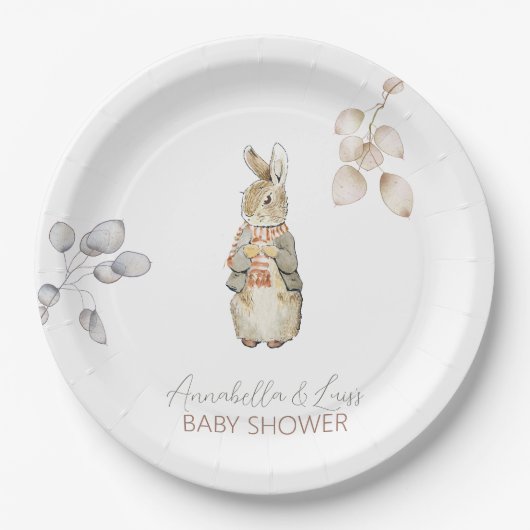 Peter the Rabbit Herbst Herbst Winter Baby Dusche Pappteller (Vorderseite)