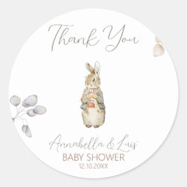 Peter the Rabbit Herbst Herbst Winter Baby Dusche Runder Aufkleber