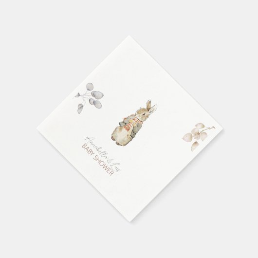 Peter the Rabbit Herbst Herbst Winter Baby Dusche Serviette (Ecke)