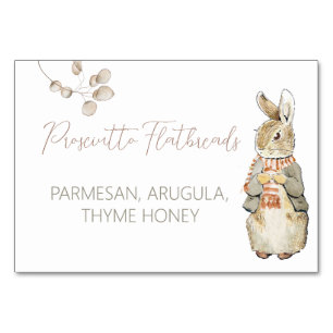 Peter the Rabbit Herbst Herbst Winter Food Labels Tischnummer