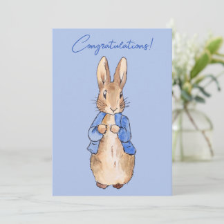 Peter the rabbit Herzlichen Glückwunsch Gruß Einladung