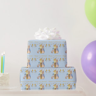 Peter the Rabbit & Jemima 1. Happy Birthday Geschenkpapier
